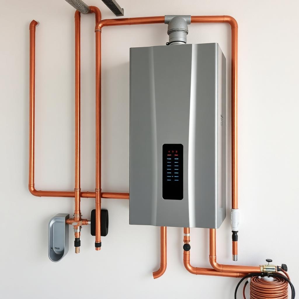 Tankless water heater installation